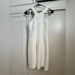 Halston halter mini dress